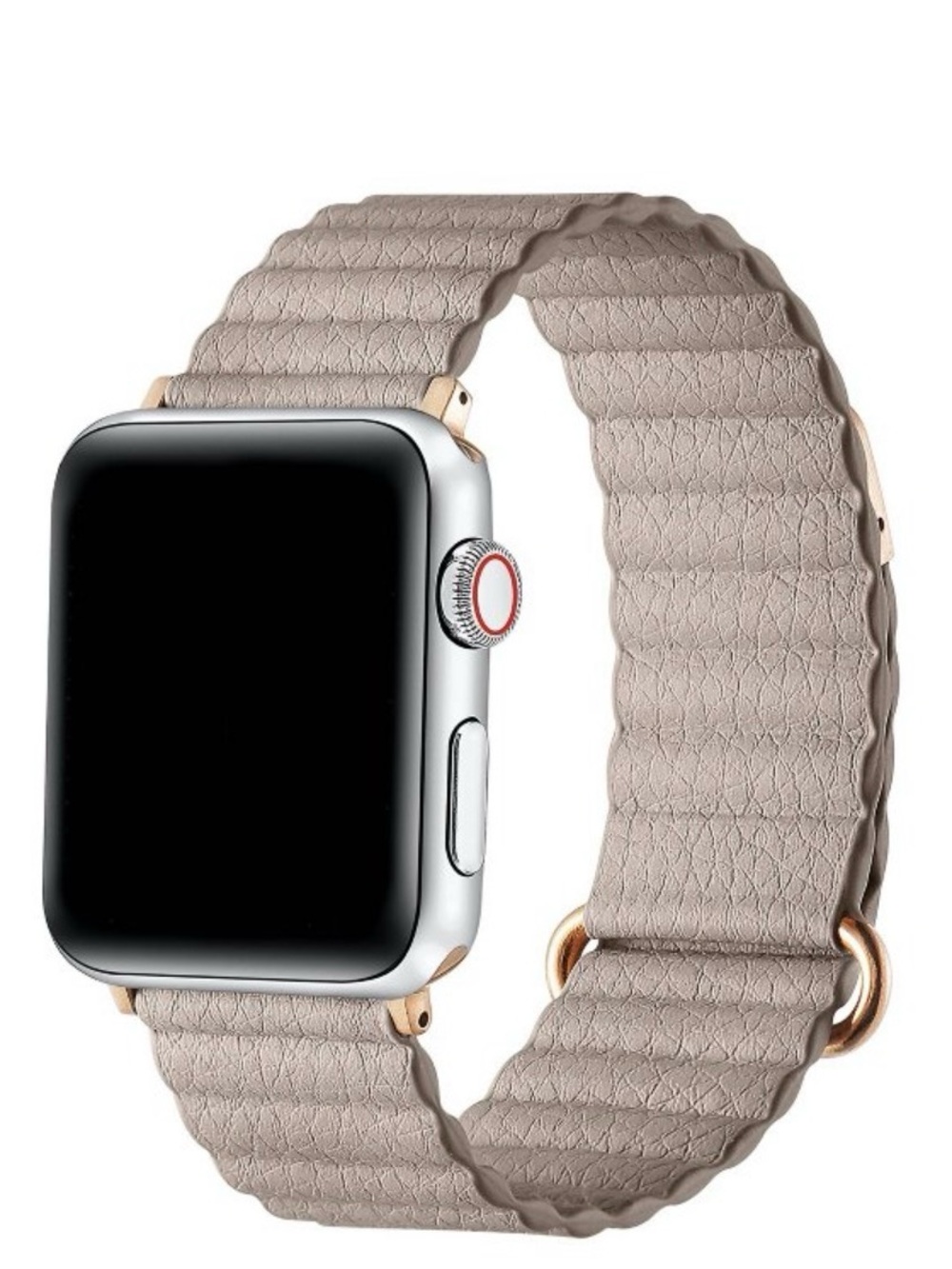 Posh Tech Riley Magnetic Leather Band for Apple Watch Beige